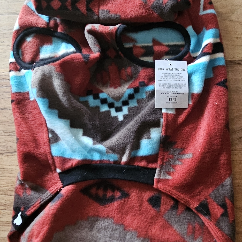 Dog Fleece One Piece Aztec Patterned